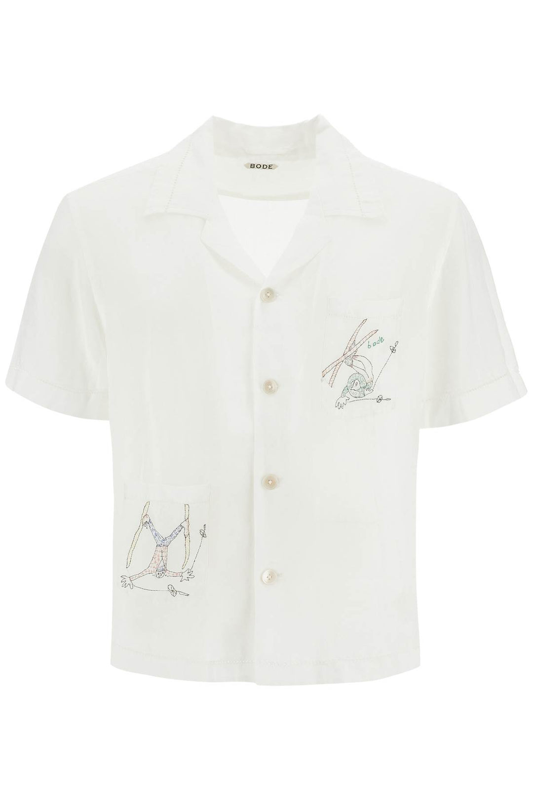 embroidered linen shirt-0