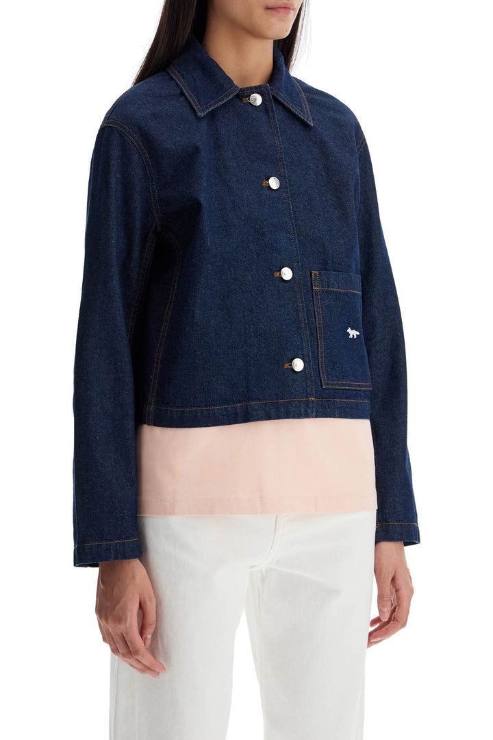 cropped denim jacket for women-1