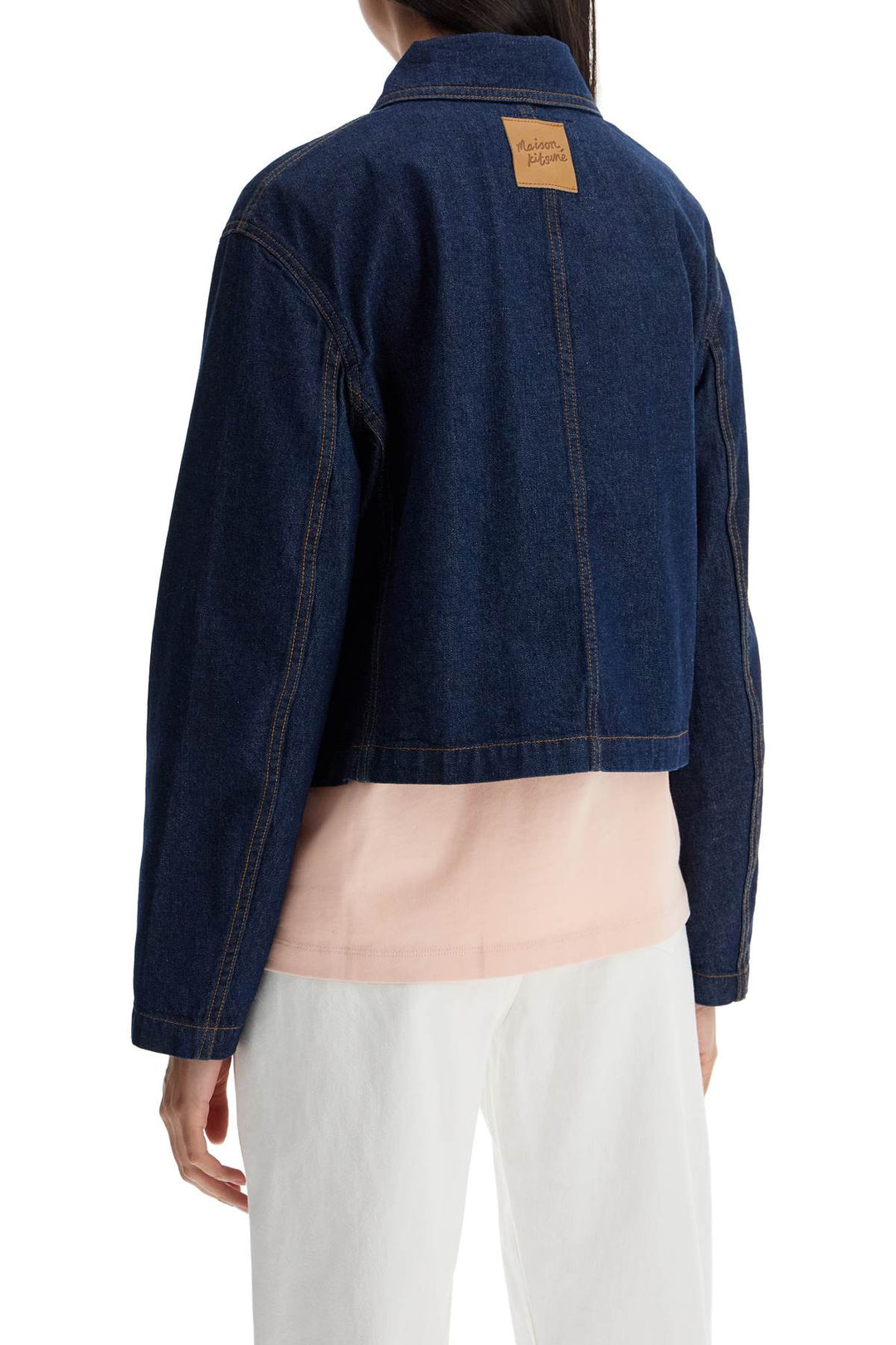 cropped denim jacket for women-2