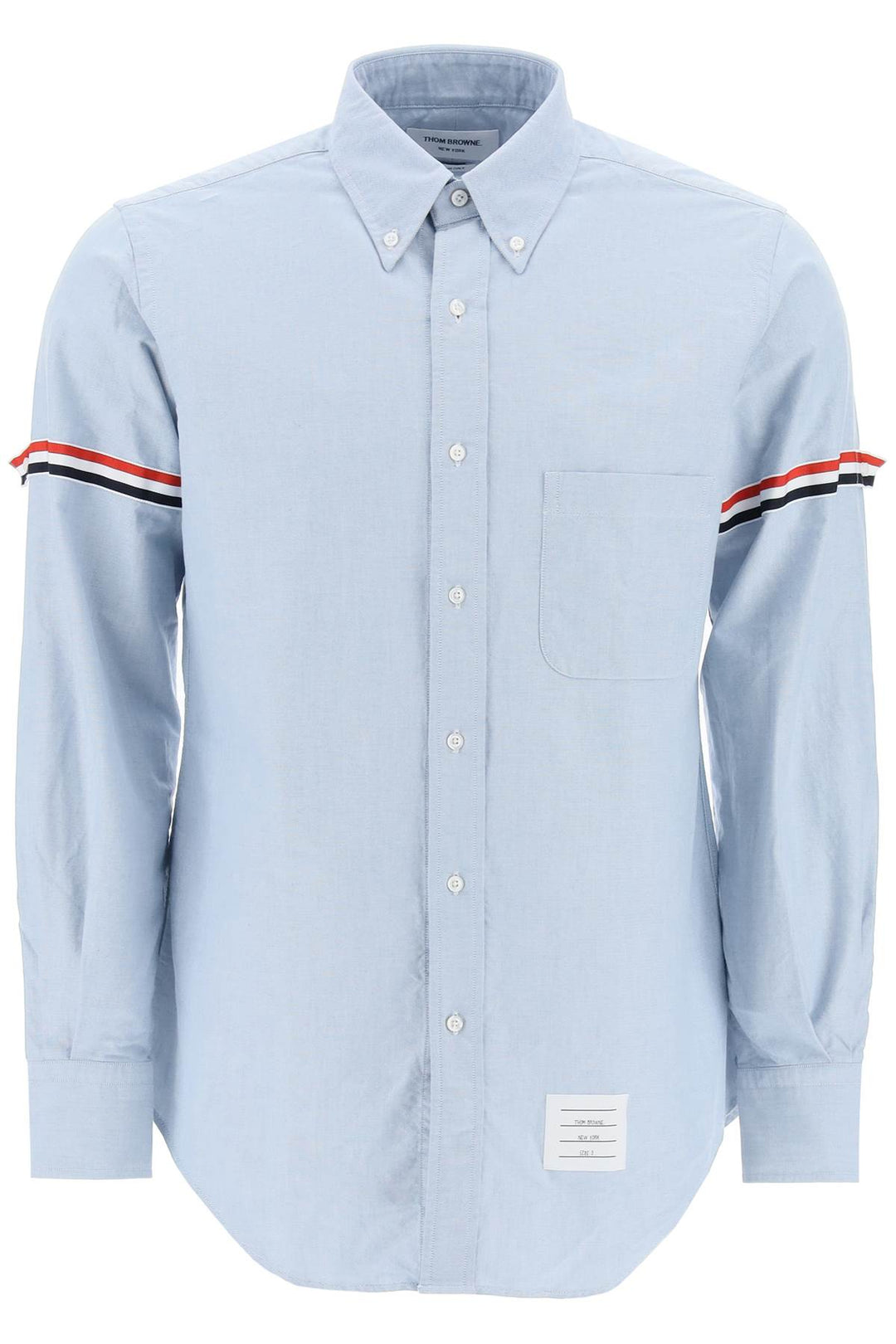 oxford button-down shirt with rwb armbands-0