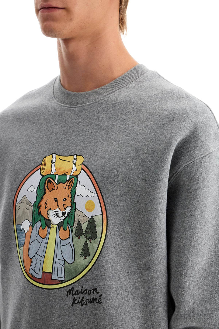 "rambling fox print sweat-3