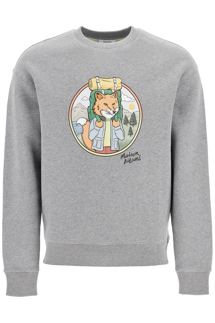 "rambling fox print sweat-0