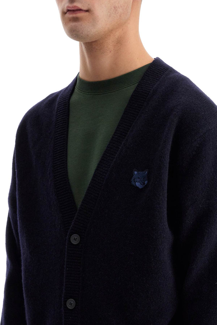 "bold fox head wool cardigan"-3