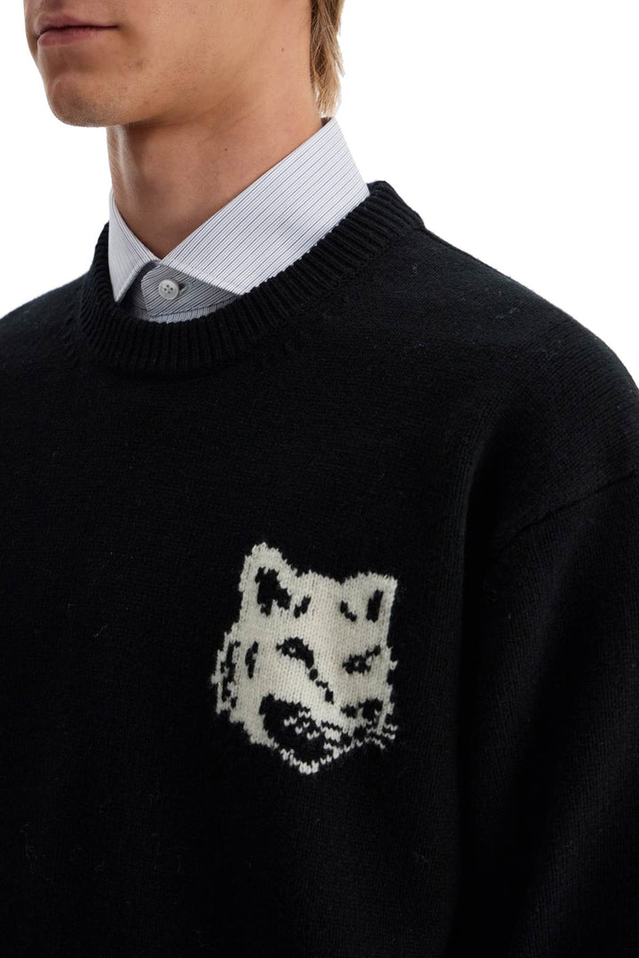 fox head wool sweater-3