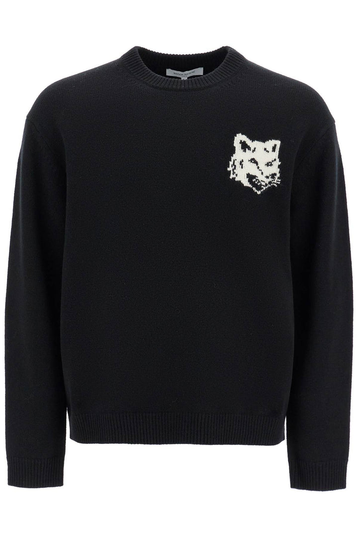 fox head wool sweater-0