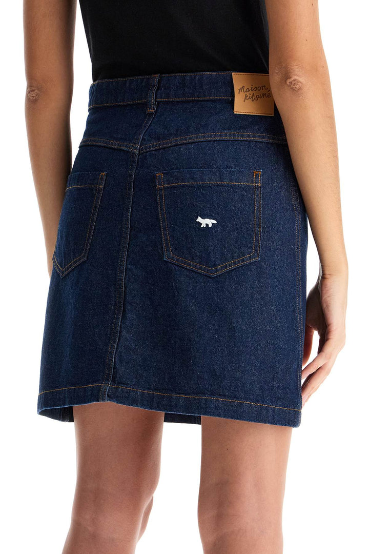 japanese denim mini skirt-3