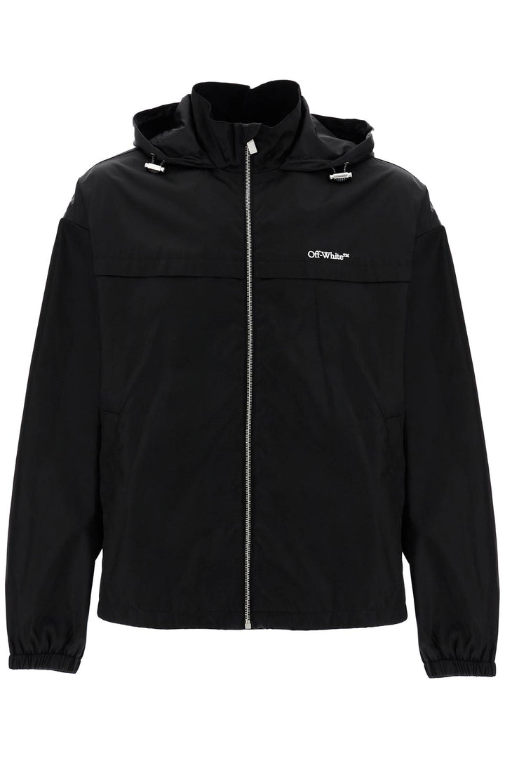 boxy windbreaker jacket with hood-0