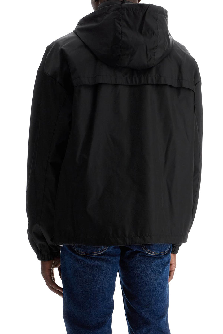 boxy windbreaker jacket with hood-2