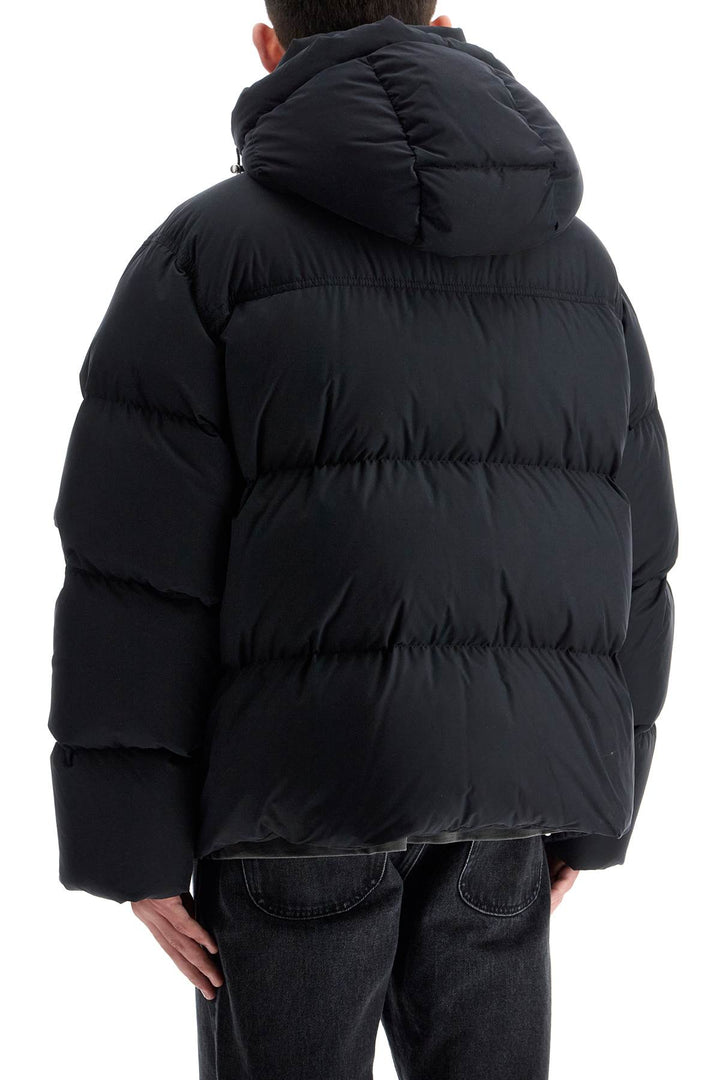 "down jacket with logo patch-2