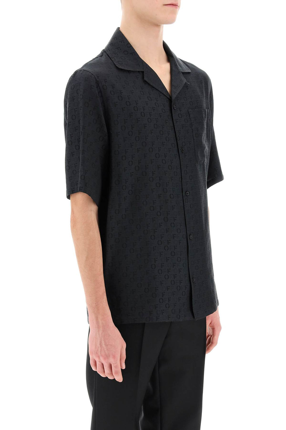 holiday bowling shirt with off pattern-1