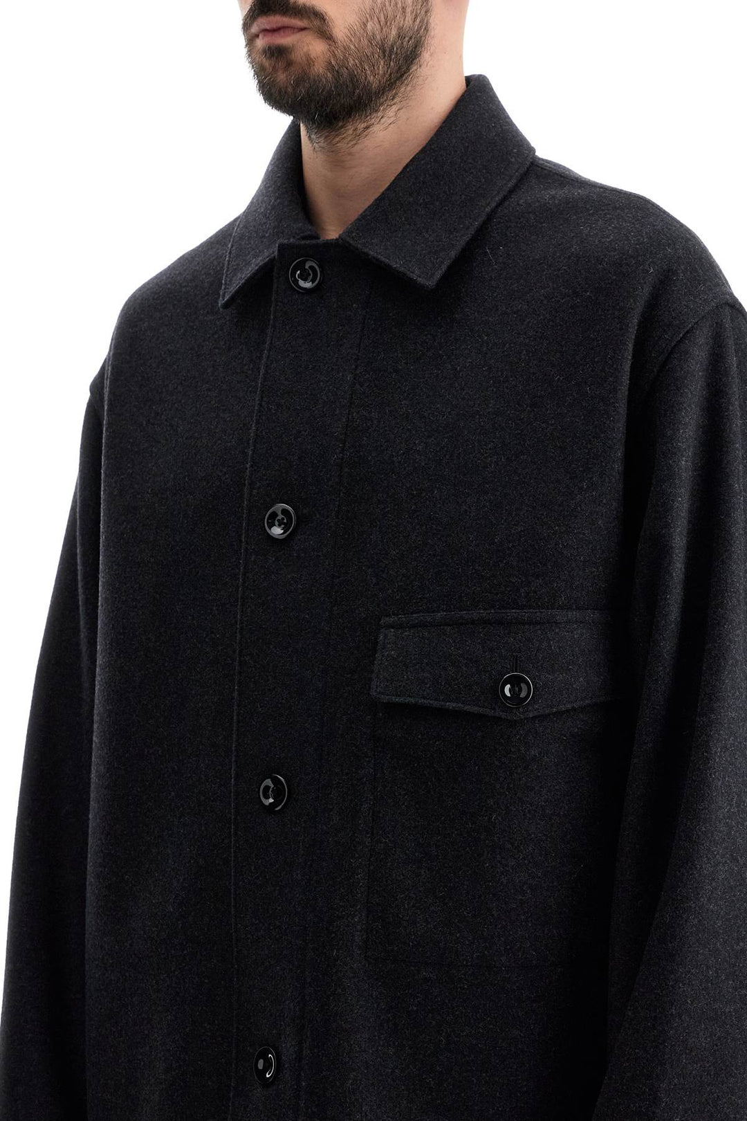 wool felt overshirt in-3