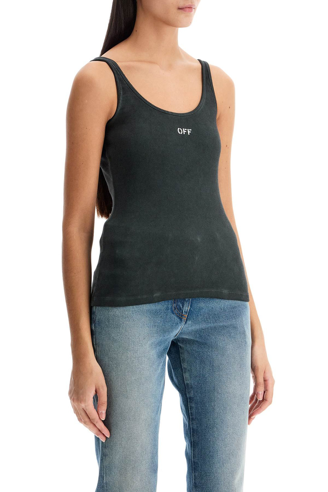 stretch cotton tank top for women-1