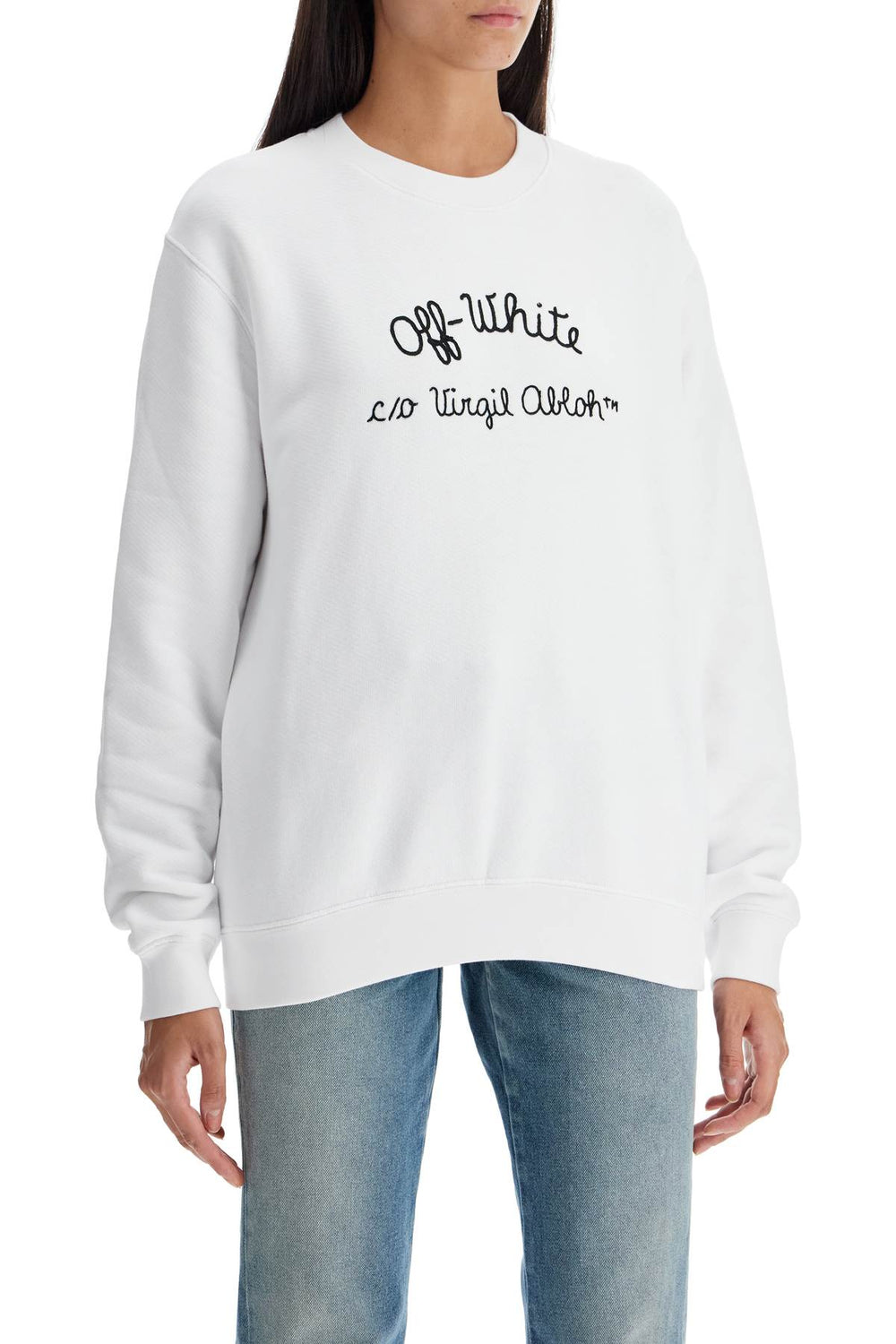 crewneck sweatshirt with-1