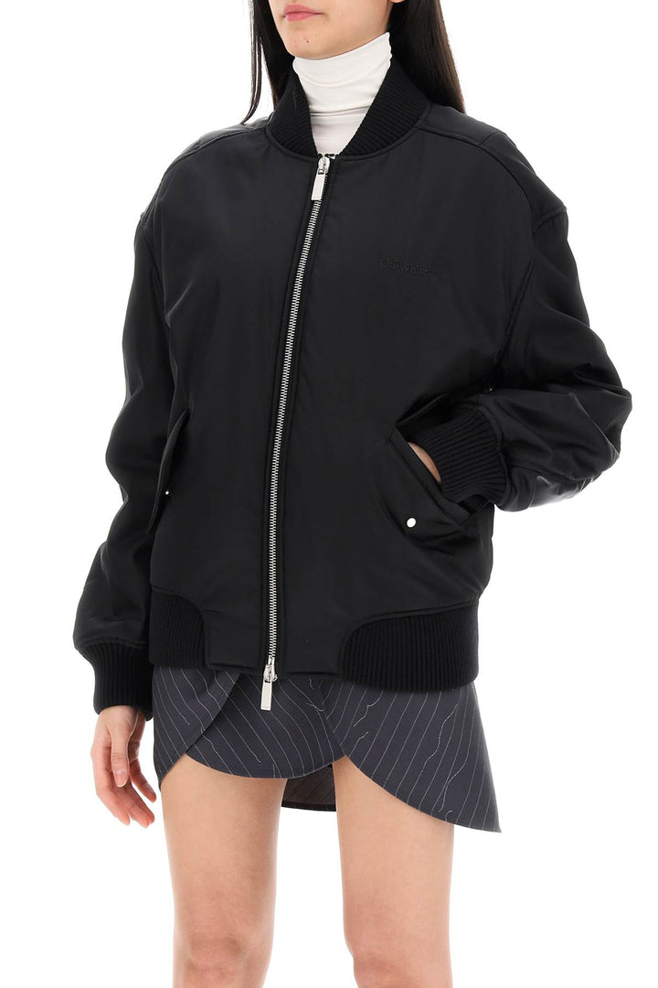 nylon twill bomber jacket-3