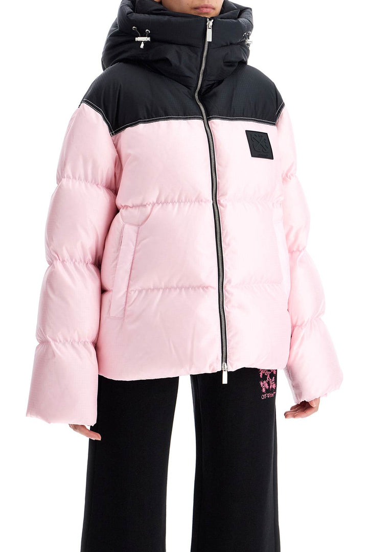 oversized down jacket with-1