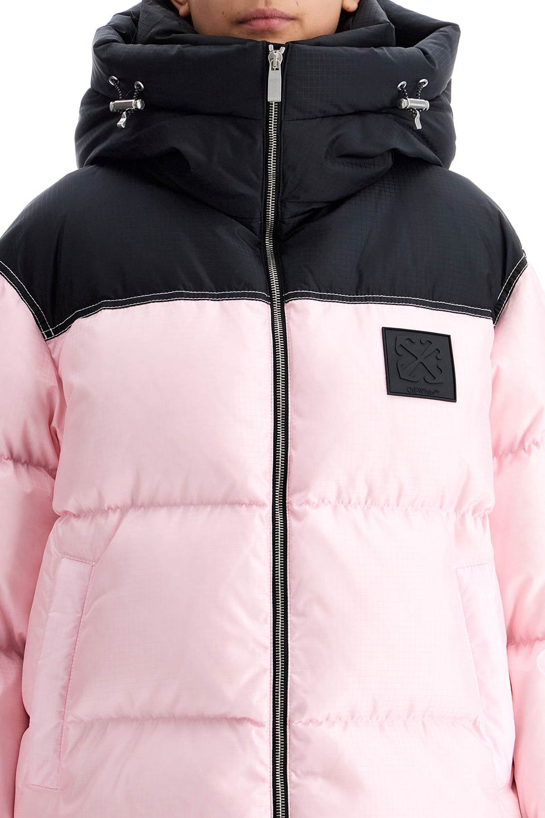 oversized down jacket with-3