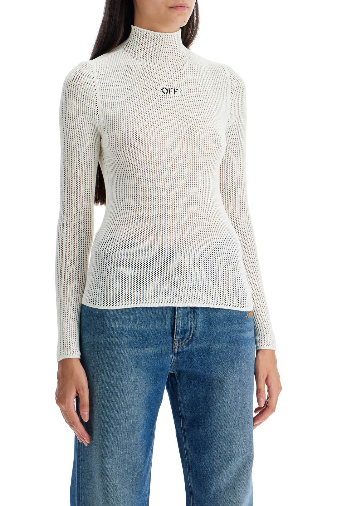 "off net high neck top"-1