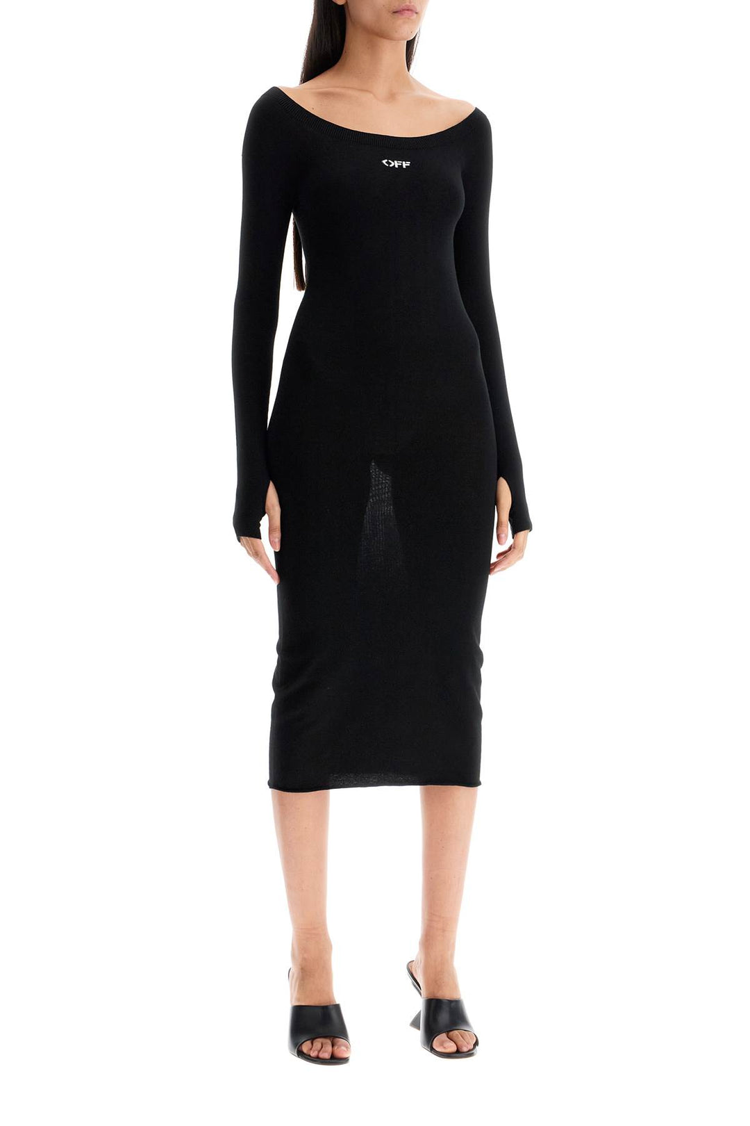 lightweight knit midi dress-1