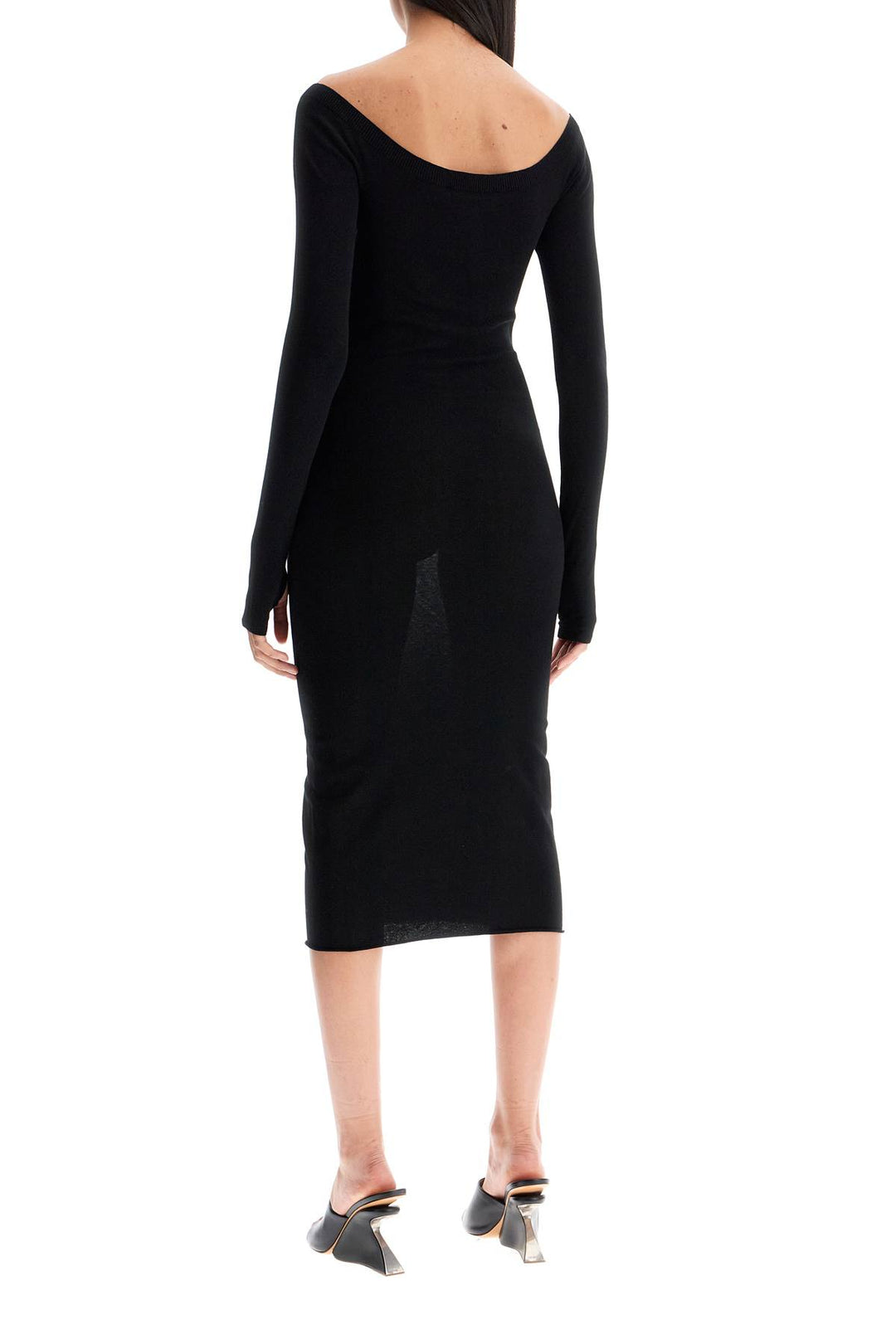 lightweight knit midi dress-2