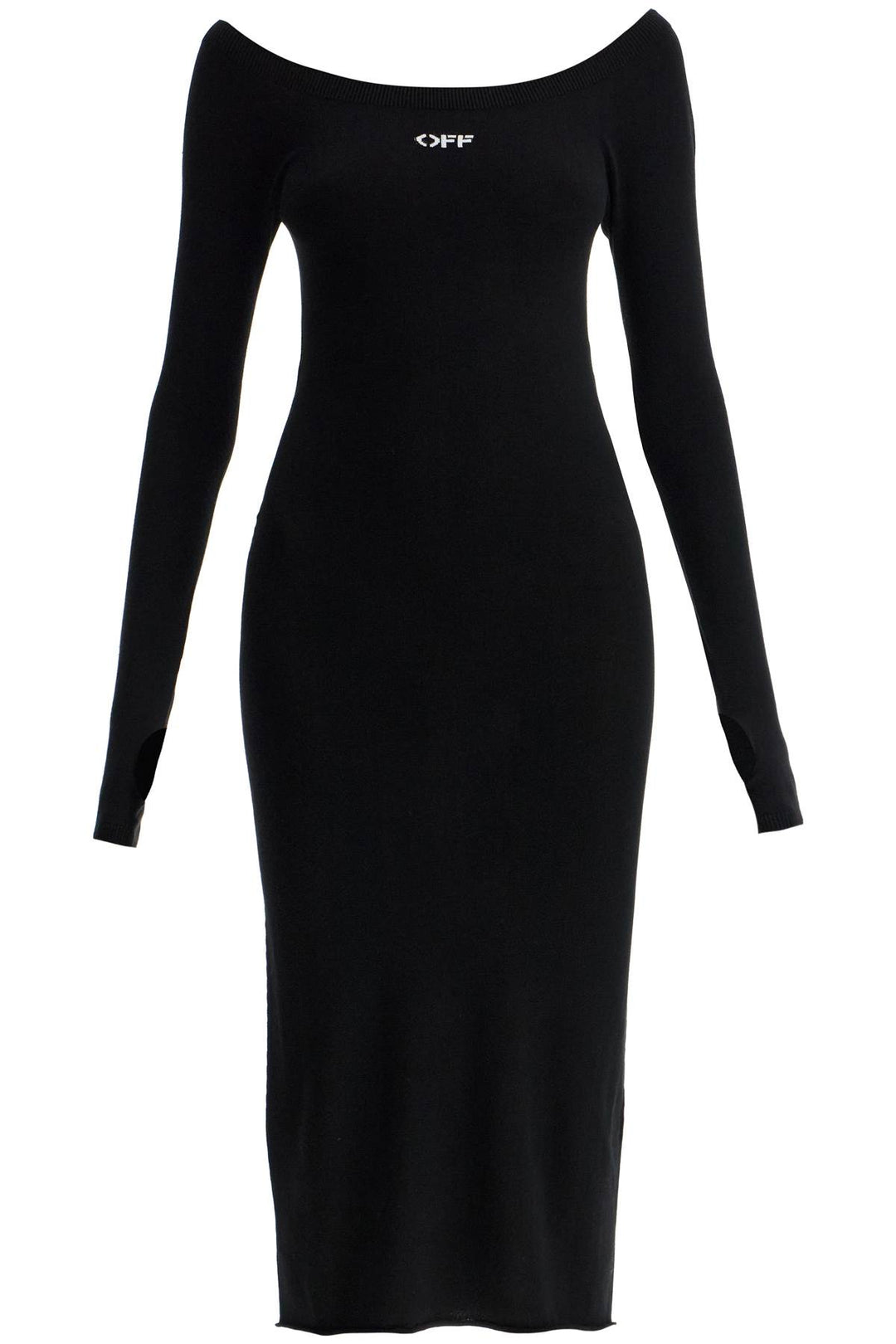 lightweight knit midi dress-0