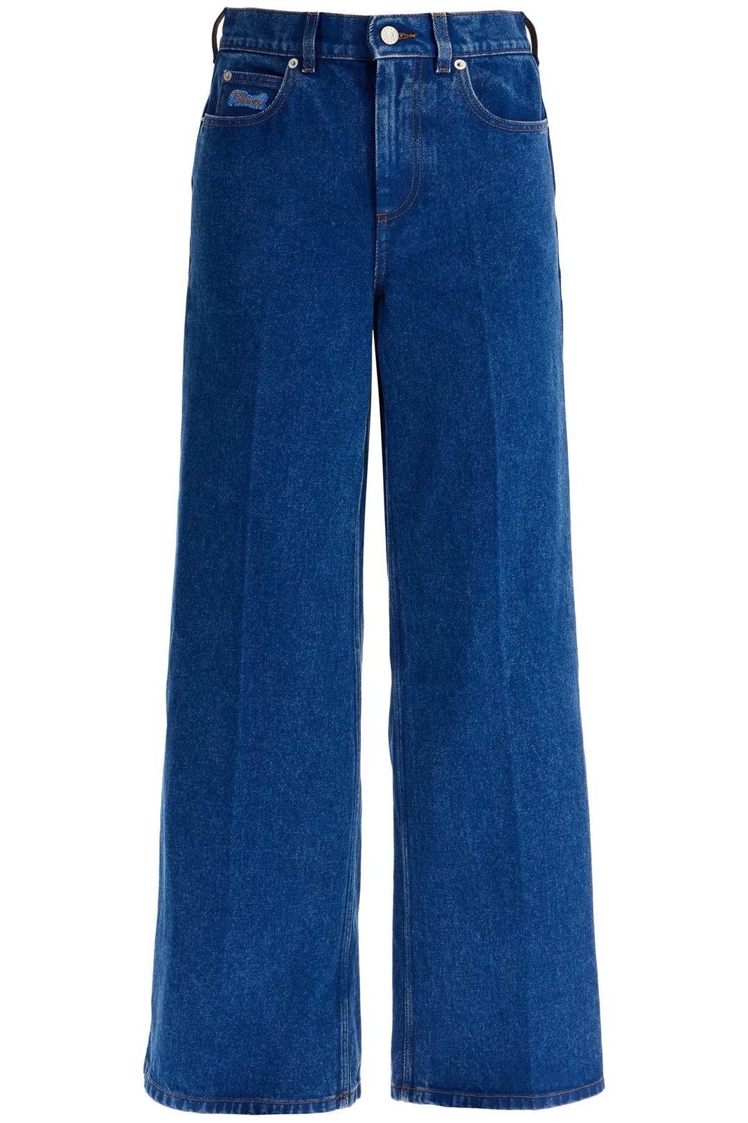 wide flared leg jeans with a-0