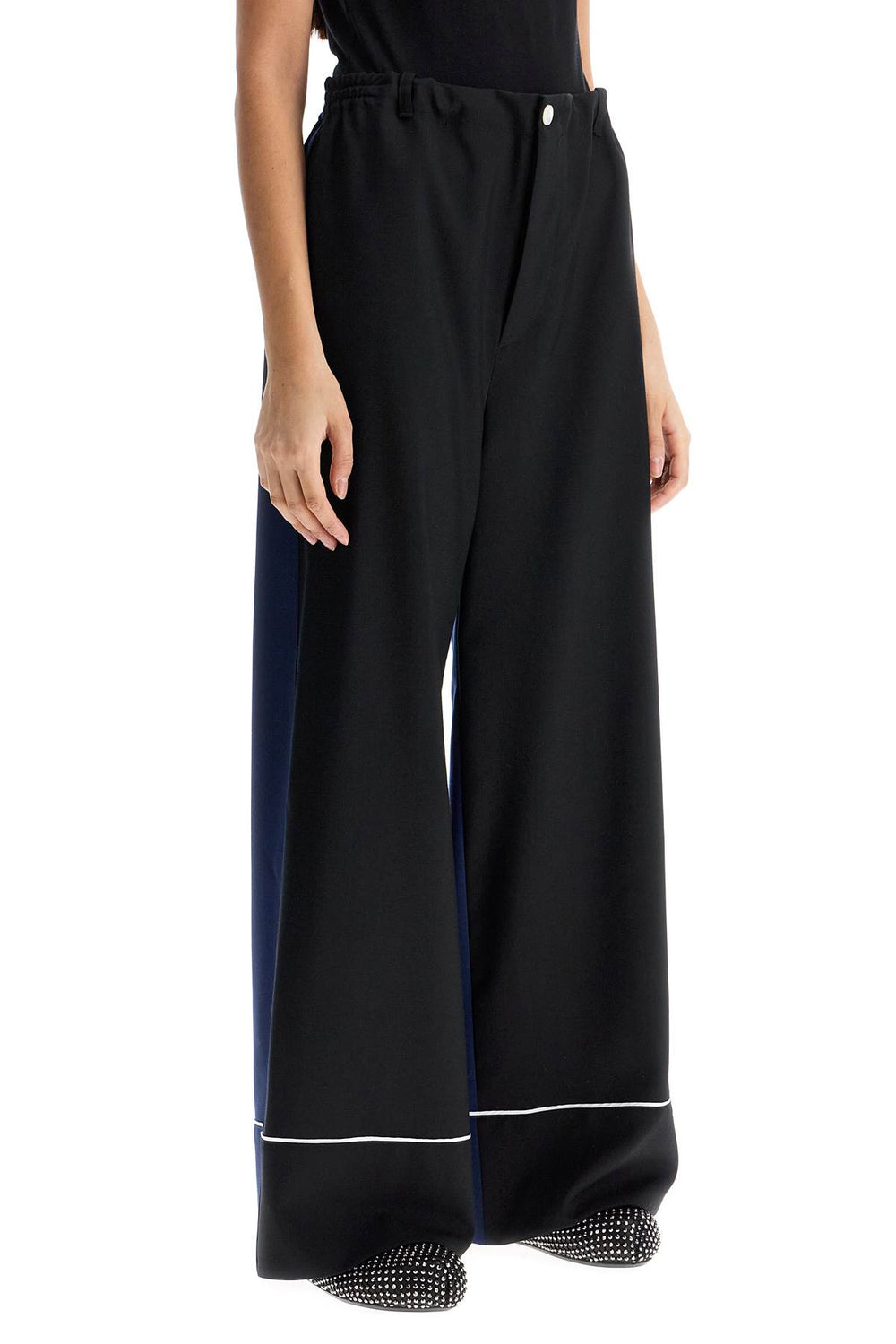 elegant black virgin wool trousers-1