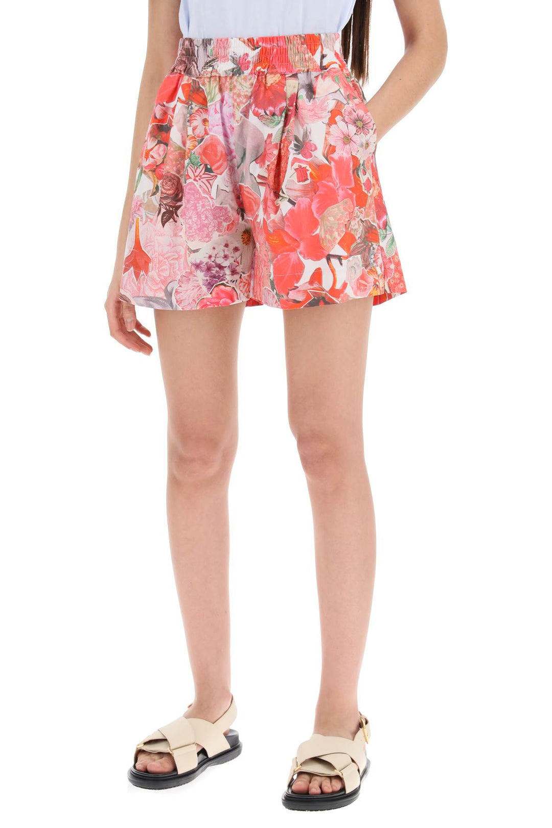 floral print shorts-3