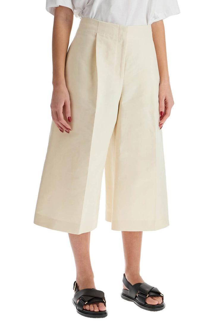 cropped cotton pants in pure cotton-1