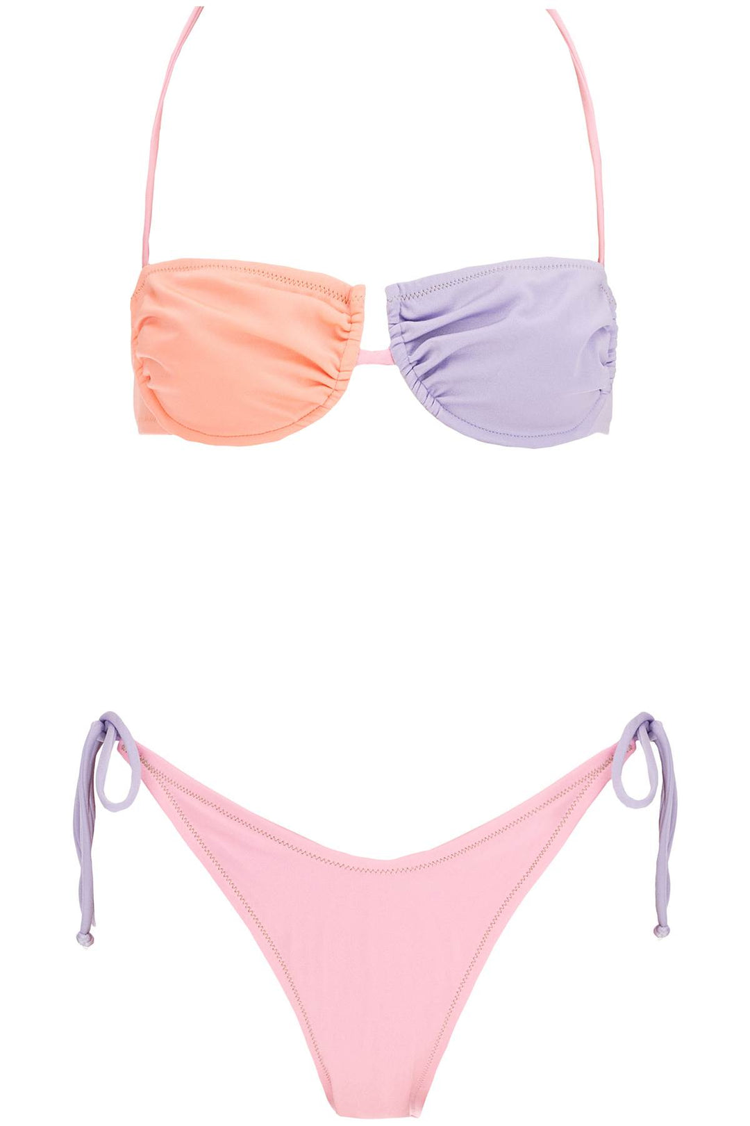 penny color-block bikini set-0