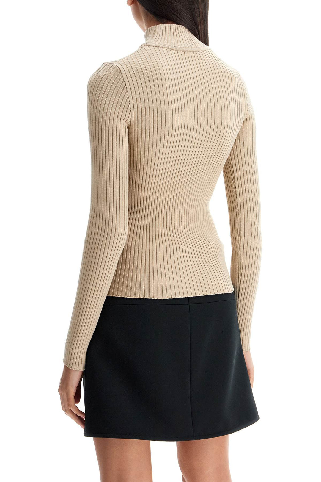 re-edition ribbed funnel-neck sweater-2