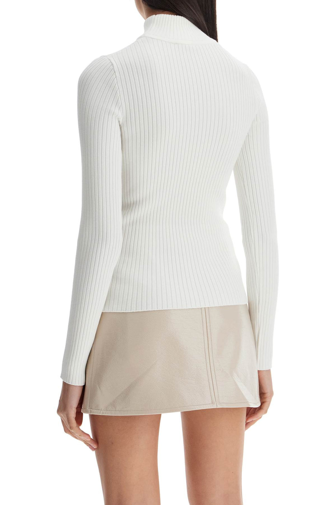 re-edition ribbed funnel-neck sweater-2