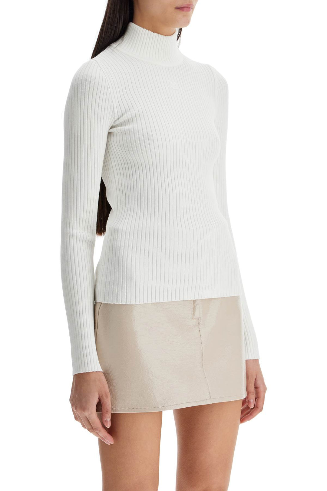 re-edition ribbed funnel-neck sweater-1