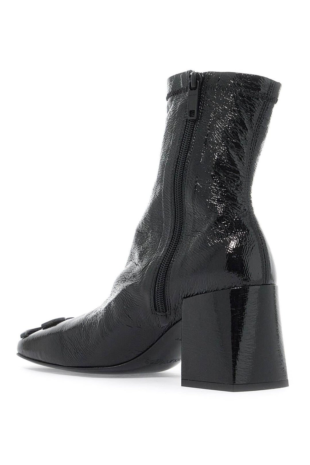 stretch vinyl ankle boots-2