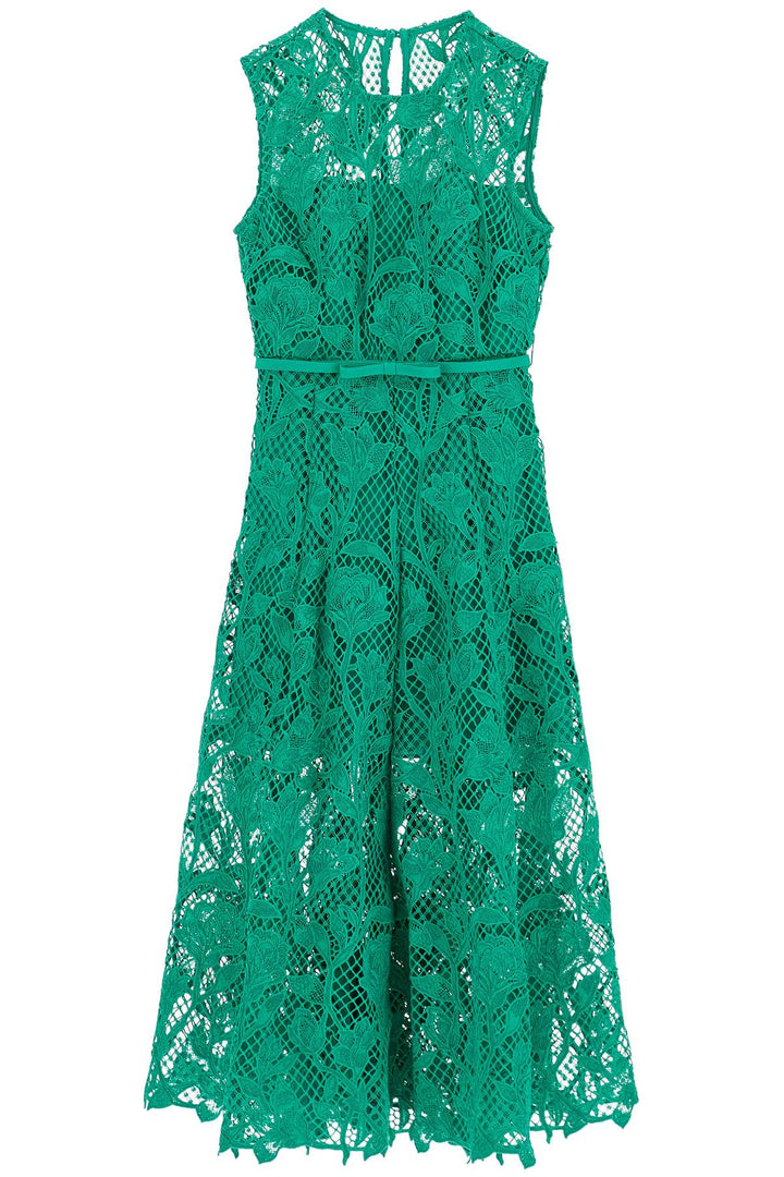 sleeveless midi lace dress-0