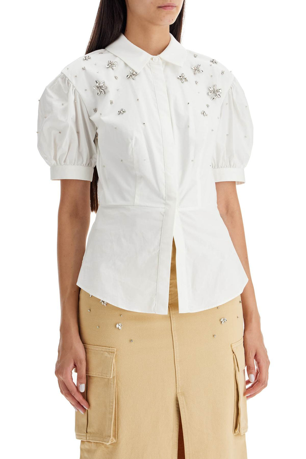 fitted cotton shirt with tailored-1