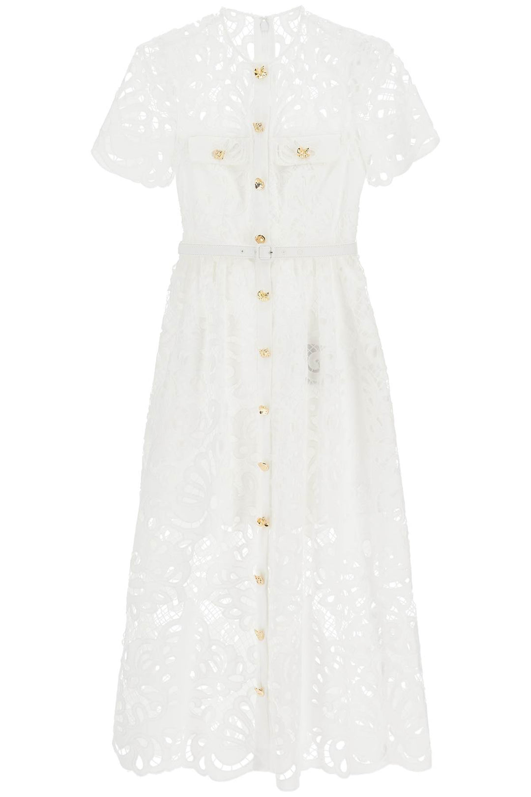 midi lace dress in seven-0