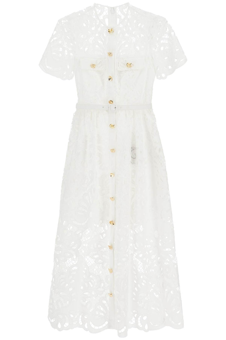 midi lace dress in seven-0