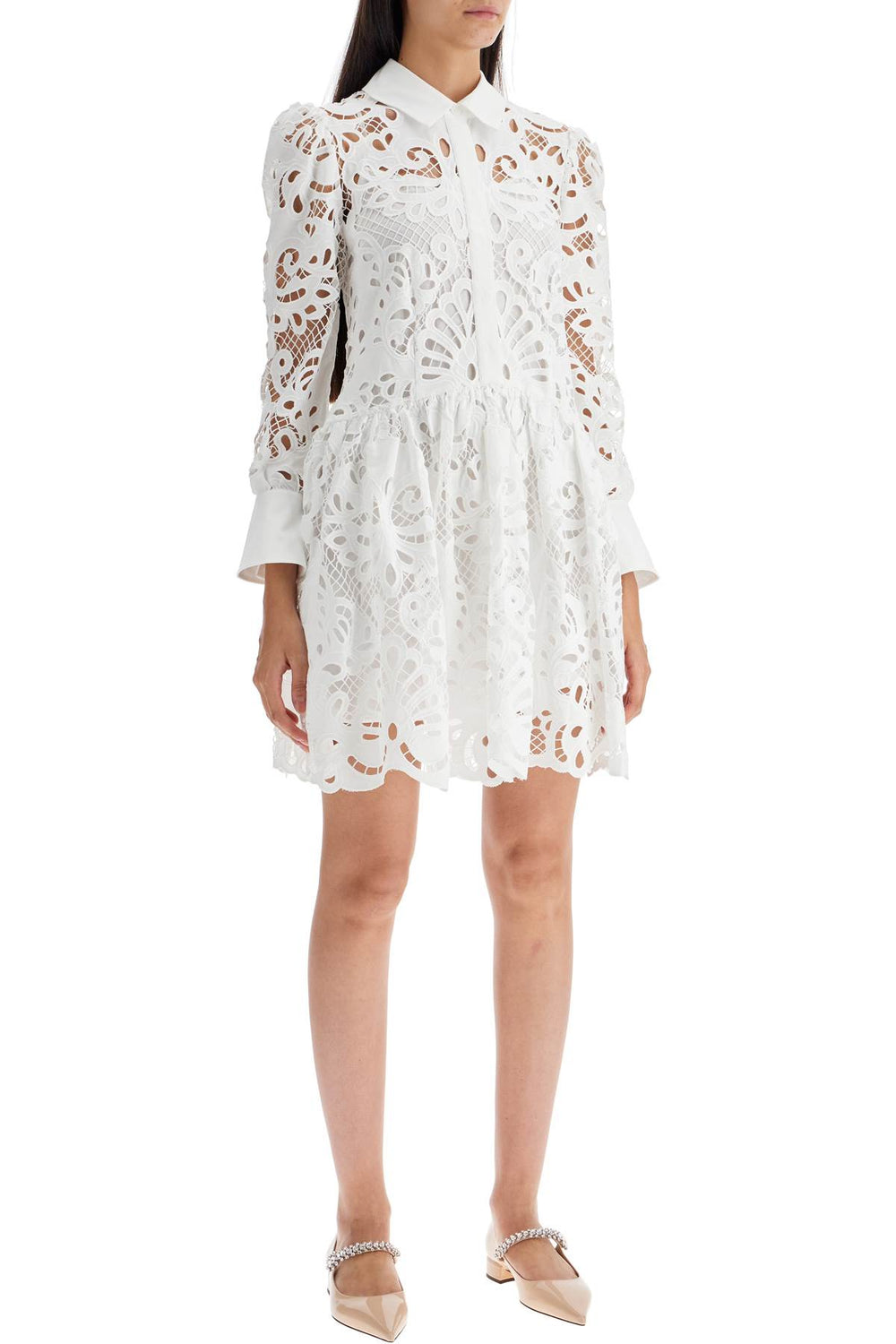 floral lace chemisier dress-1