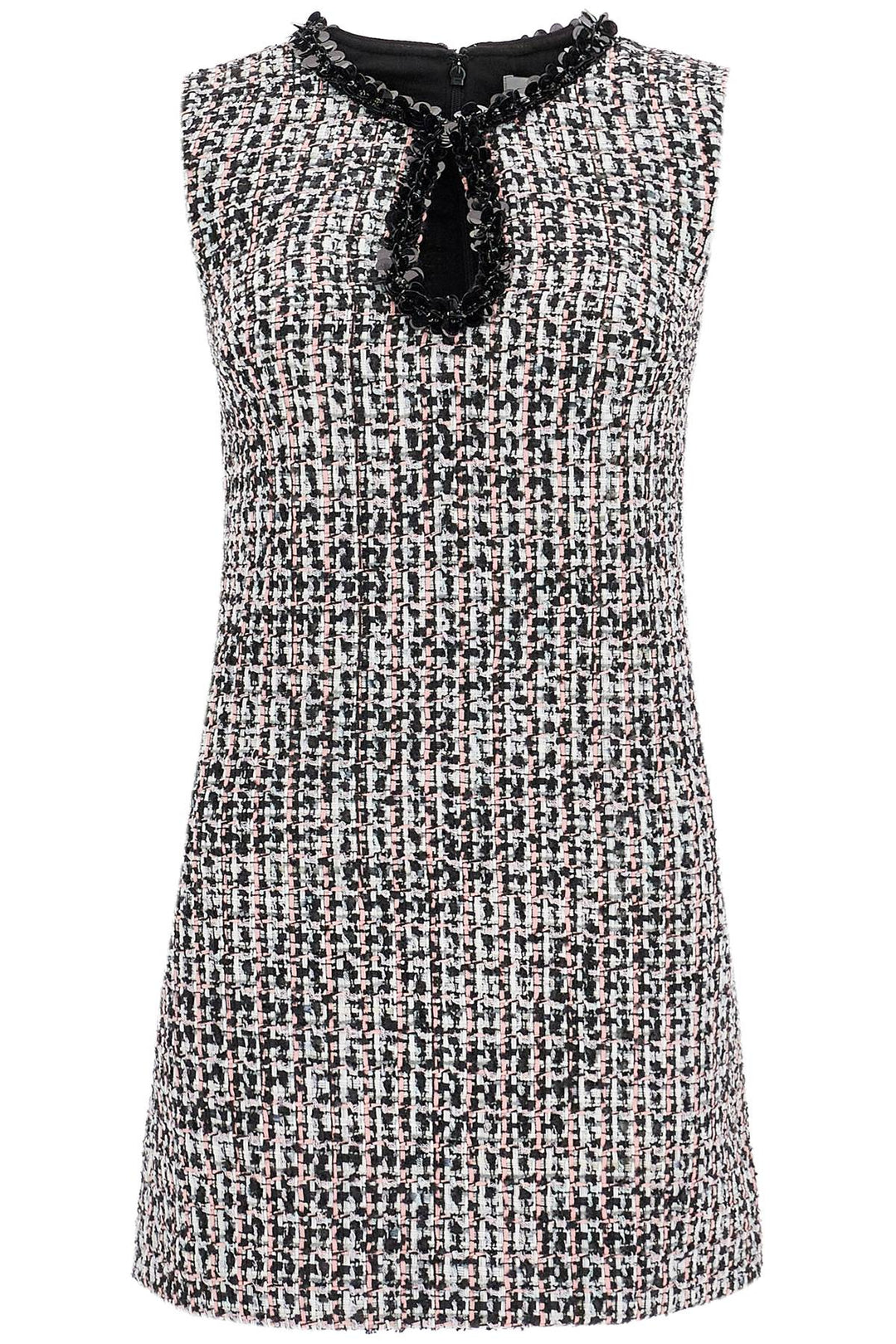 tweed bouclé mini dress with-0