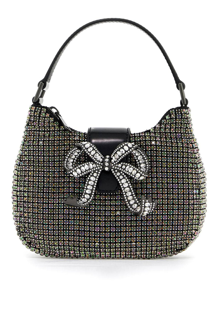 mini crescent bow bag with crystals-0