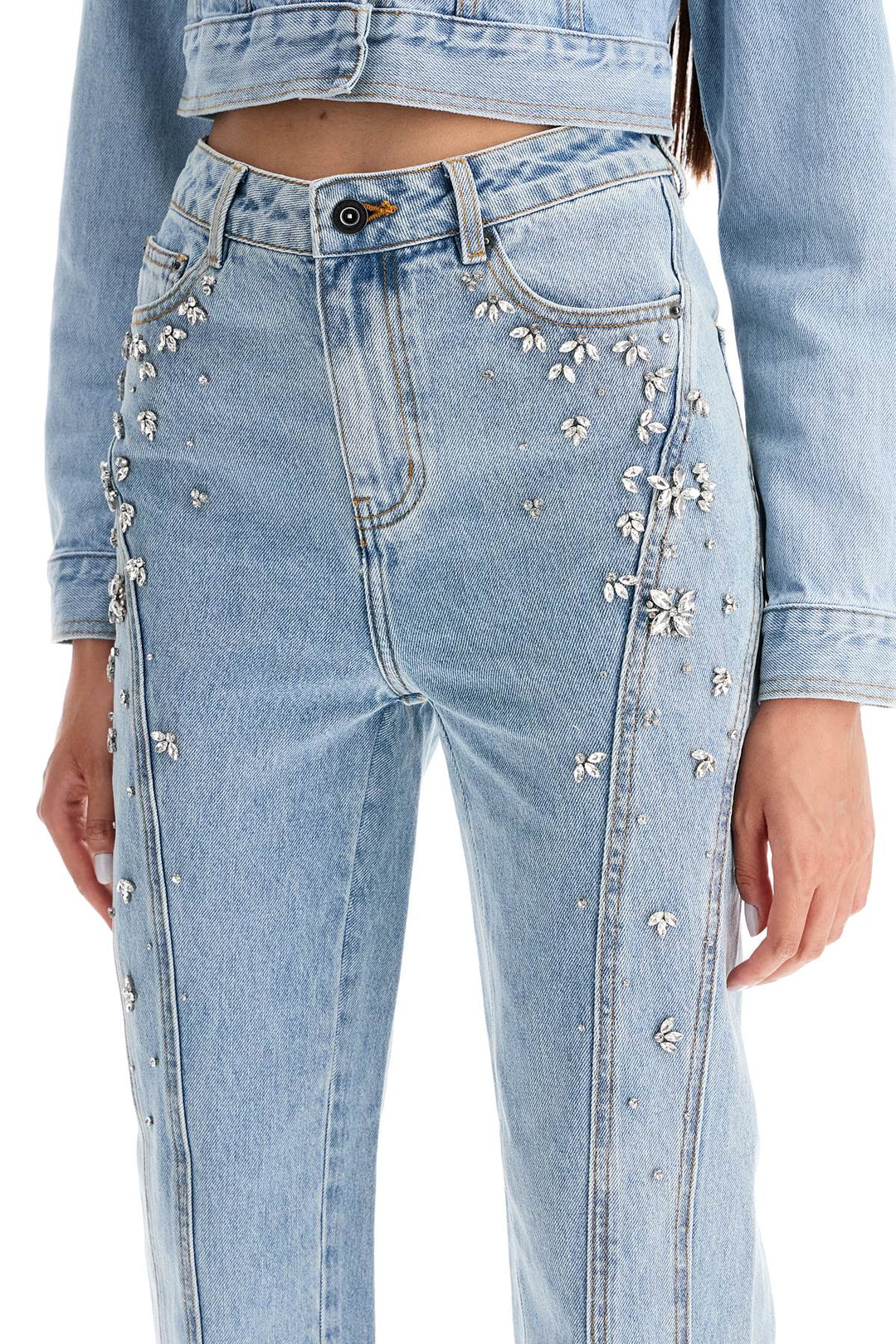 straight jeans with crystals-3