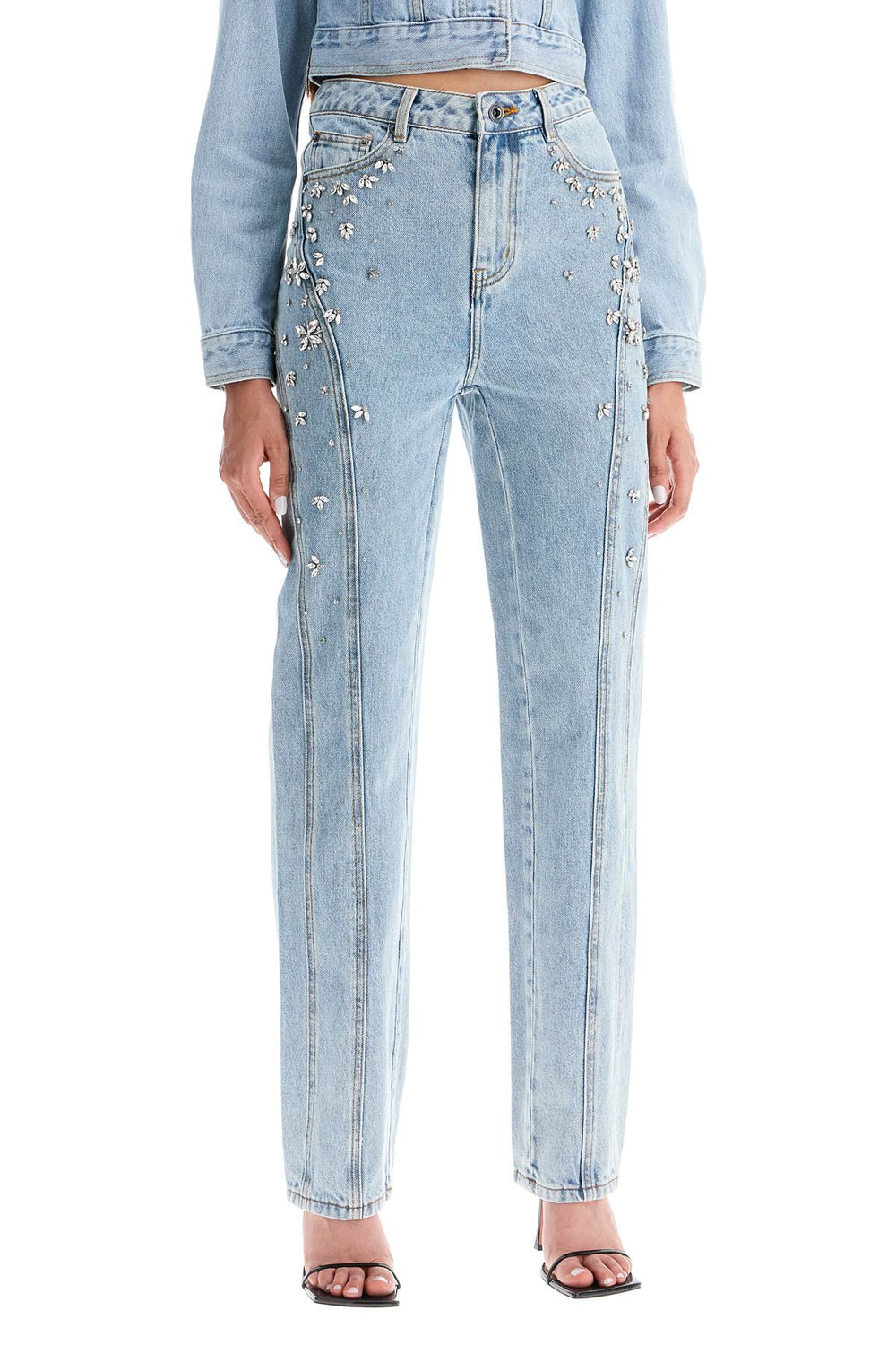 straight jeans with crystals-1