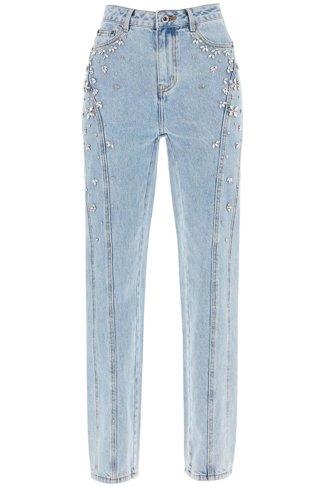 straight jeans with crystals-0