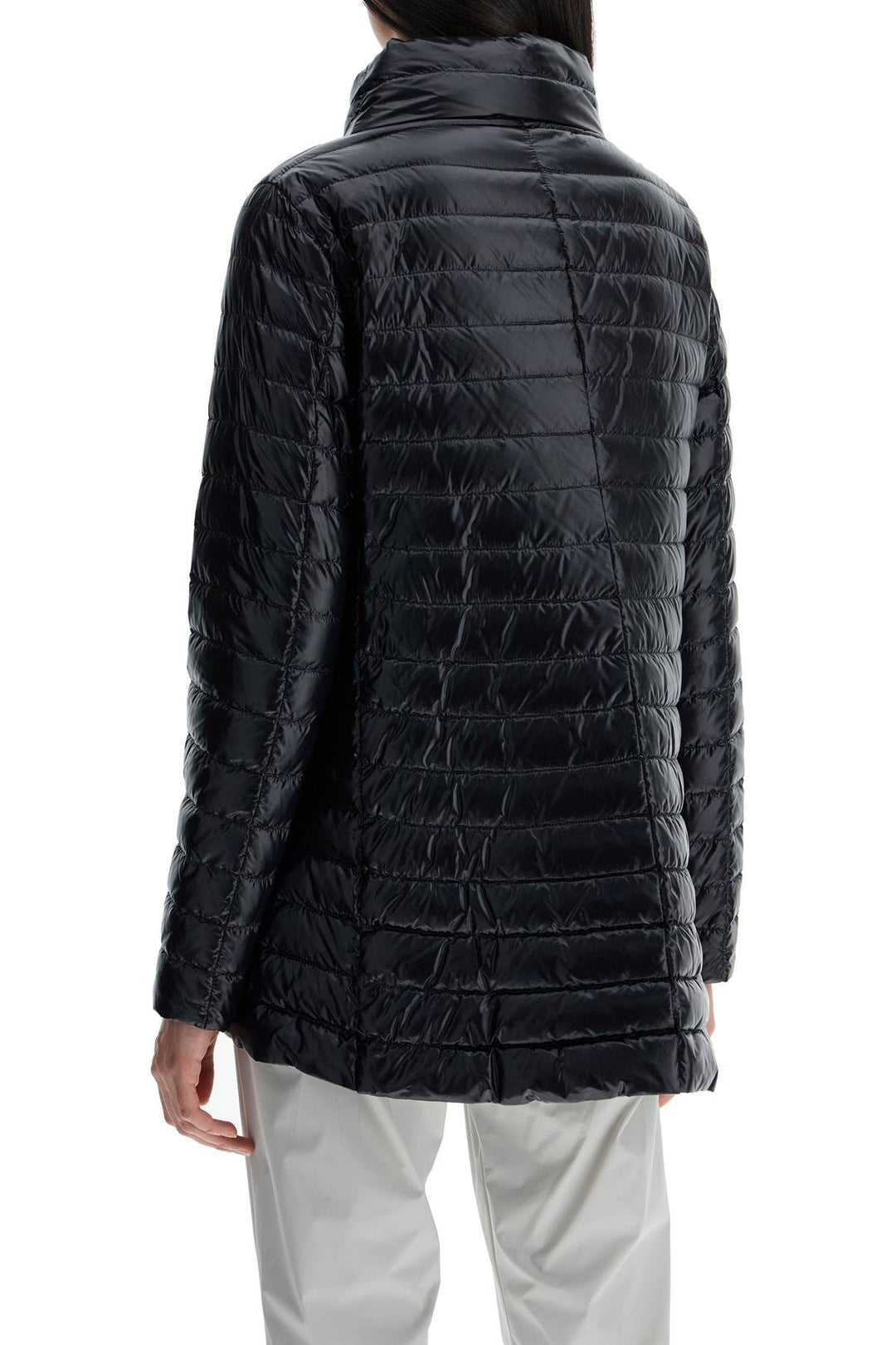 reversible a-shape down jacket black and gray-2