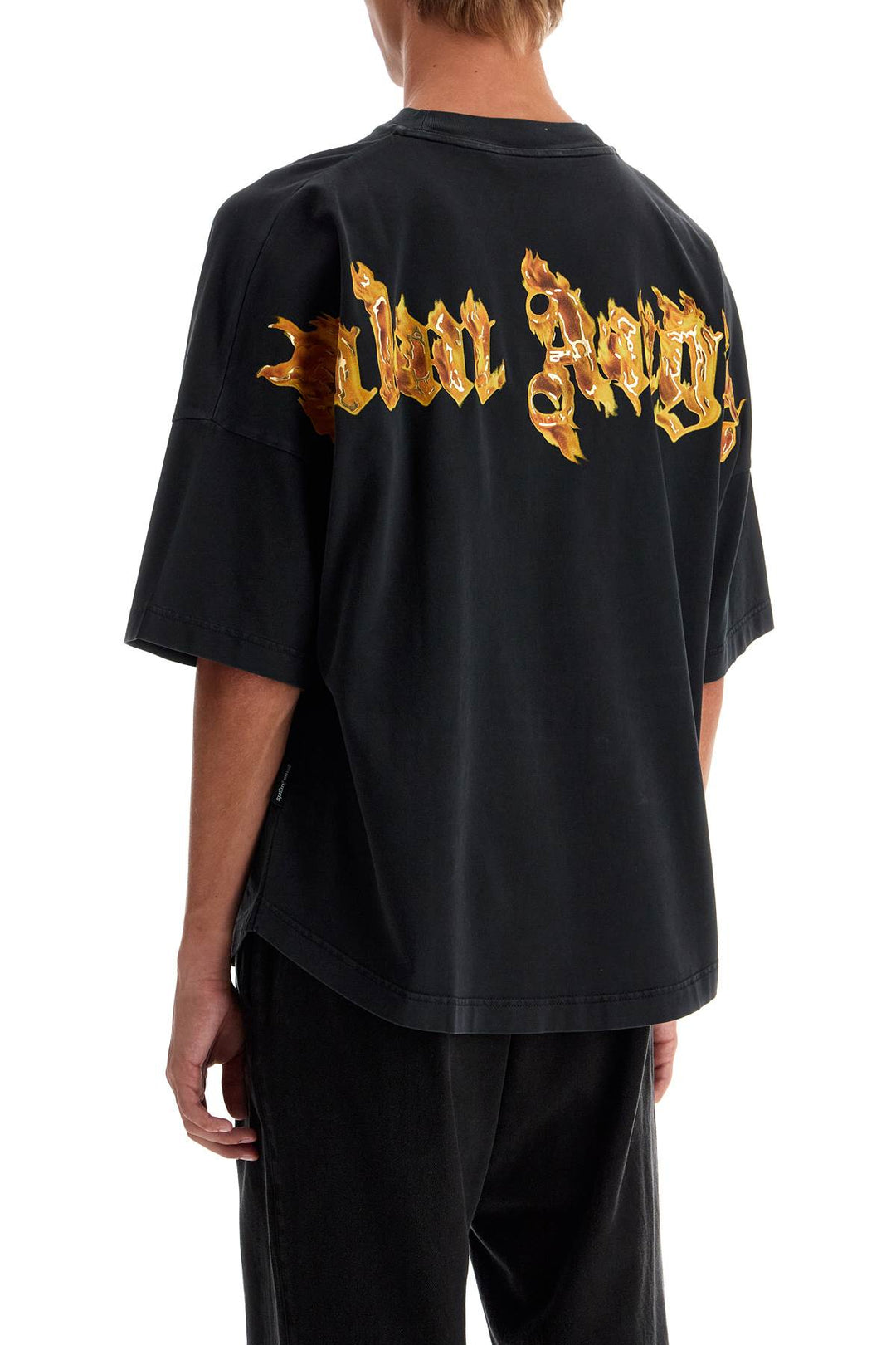 "burning palm oversized t-2