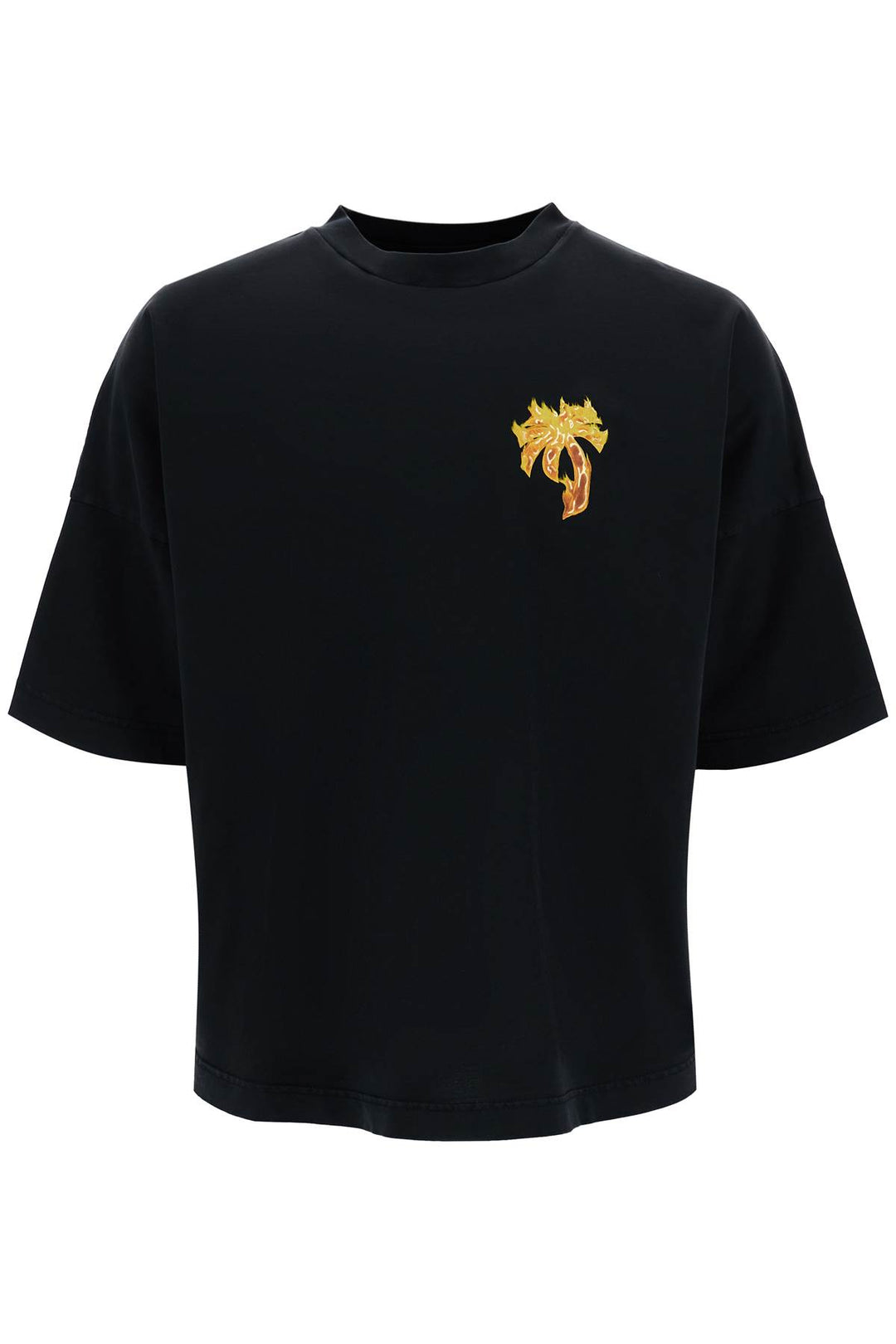 "burning palm oversized t-0