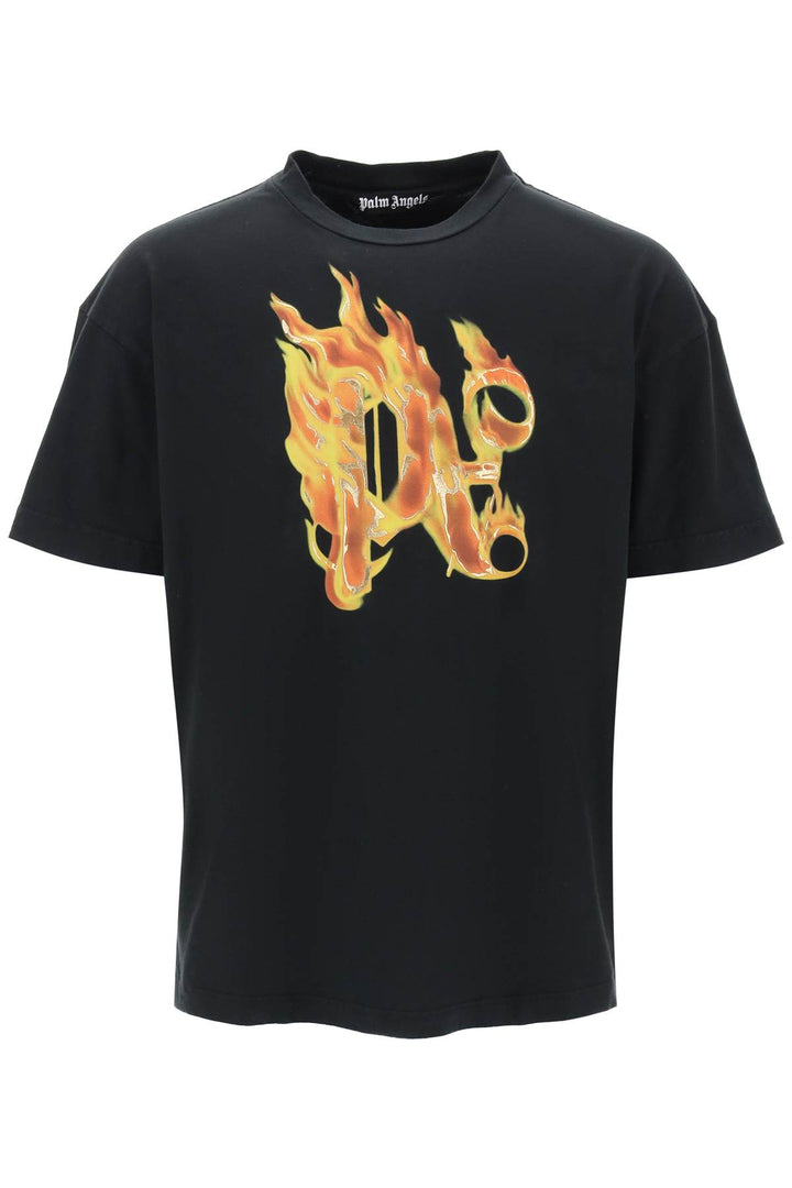 "burning monogram t-0