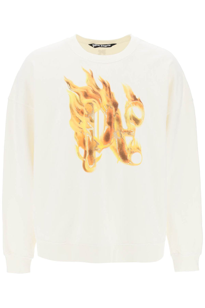 "burning monogram crewneck-0