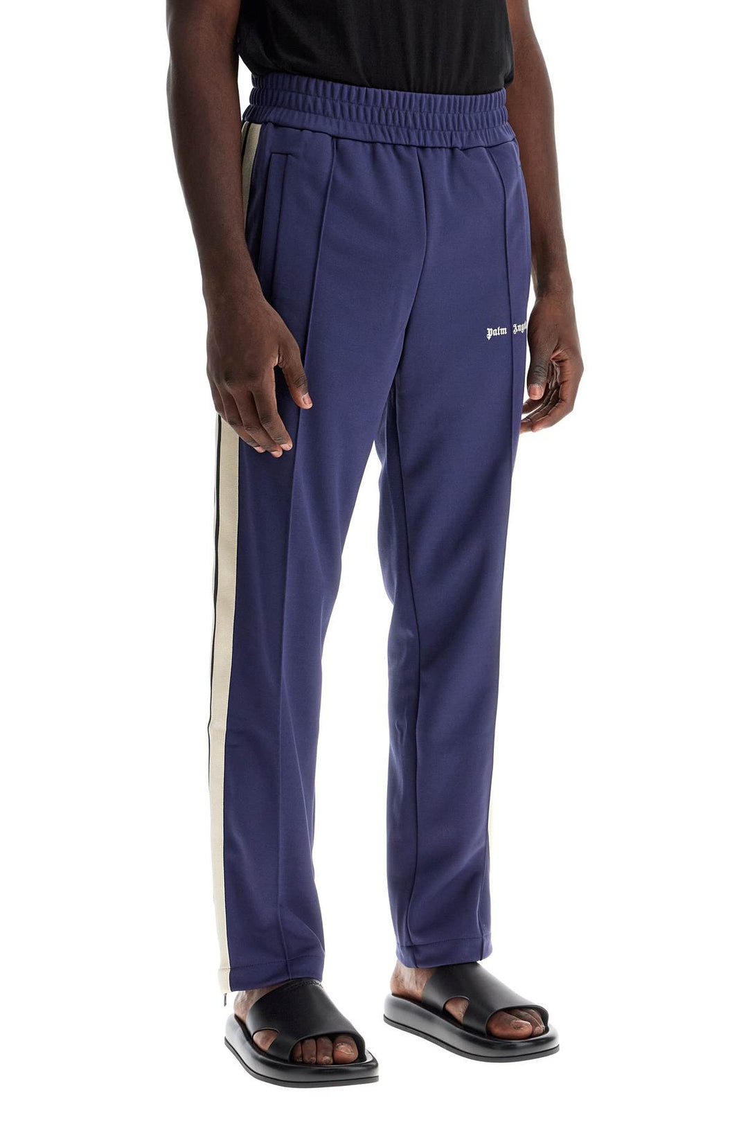 contrast band joggers with track in-1