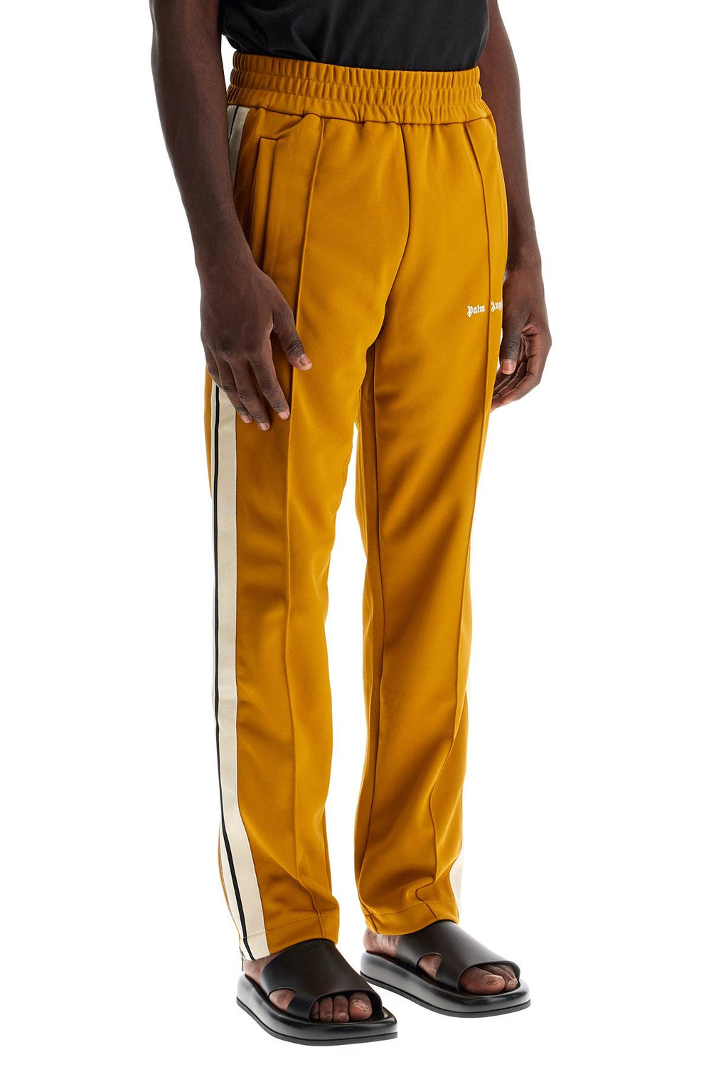 contrast band joggers with track in-1